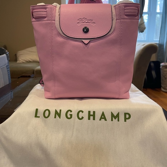 Longchamp Le Pliage Cuir Leather XS Backpack Pink main image 6